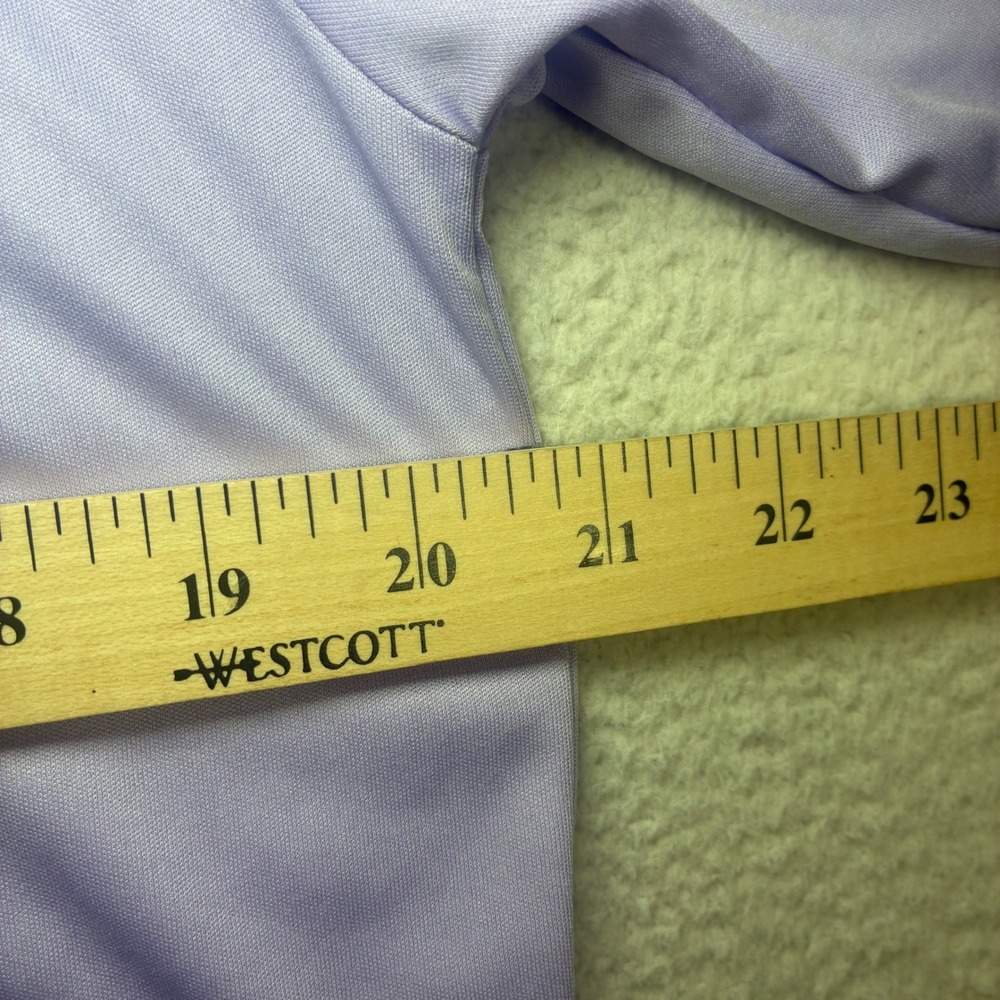 Collars Co Dress Collar Polo Shirt Men L Purple Short Sleeve Golf Preppy Stretch - Picture 5 of 8